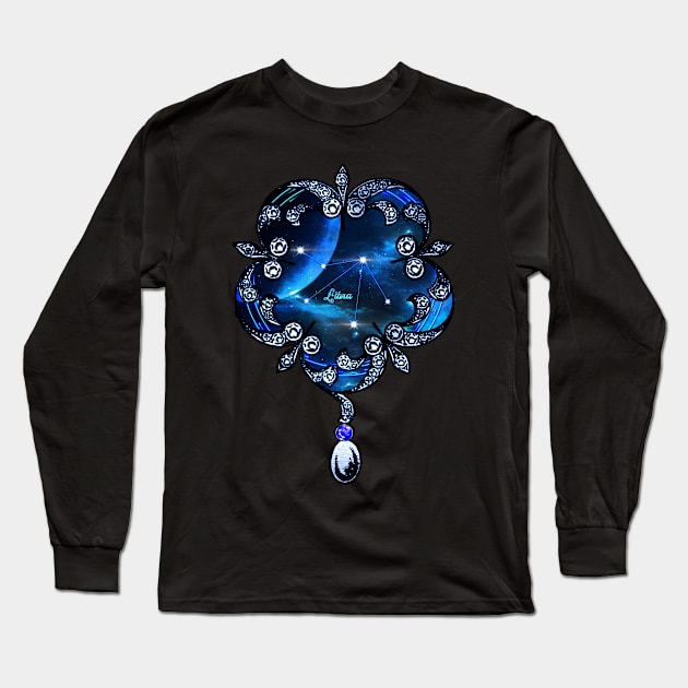 Zodiac constellation libra Long Sleeve T-Shirt by Nicky2342